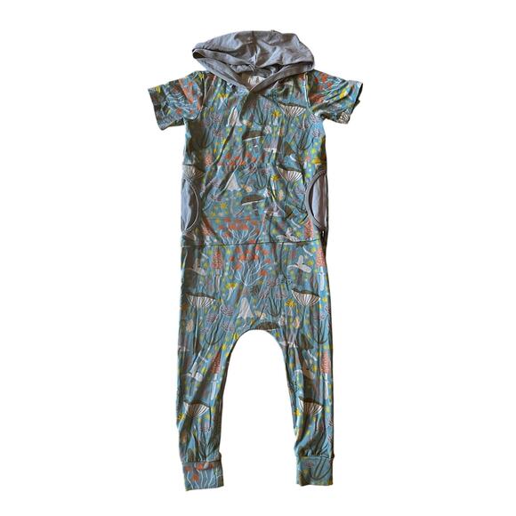 Rags to Riches Mushroom Organic Cotton Romper Size 5/6 - Picture 1 of 4